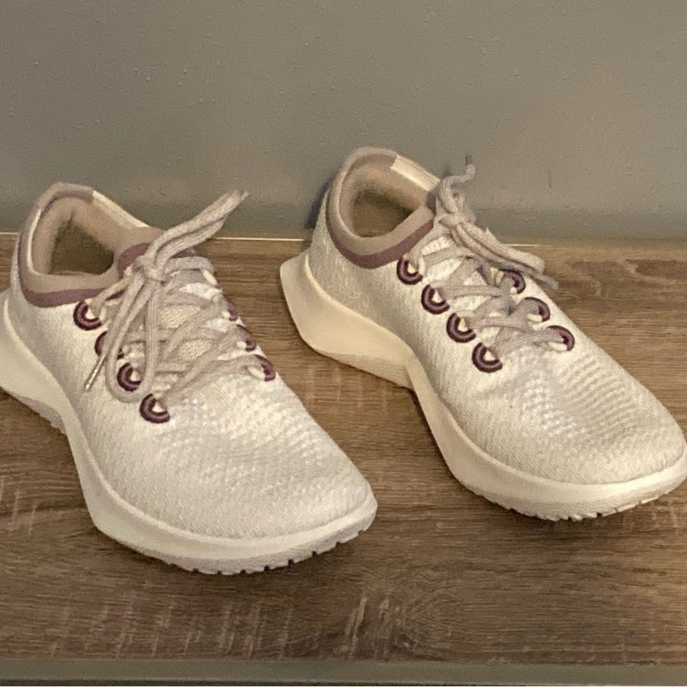 Allbirds Women's White and Purple Sneakers